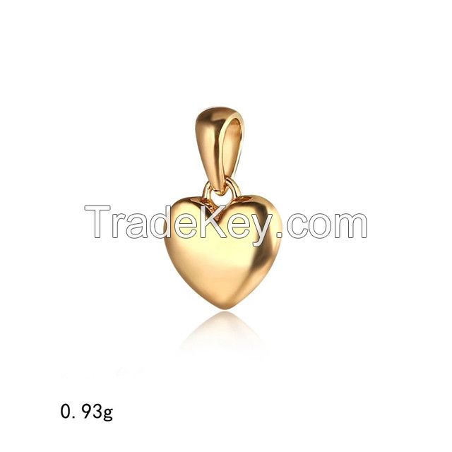 Yasvitti  Golden Heart Love Small Simple Minimalist Solid 925 Sterling Silver 18K Gold Plated Necklace Pendants