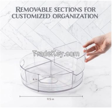 360ÃÂ° Rotating 4slots removable  food holders