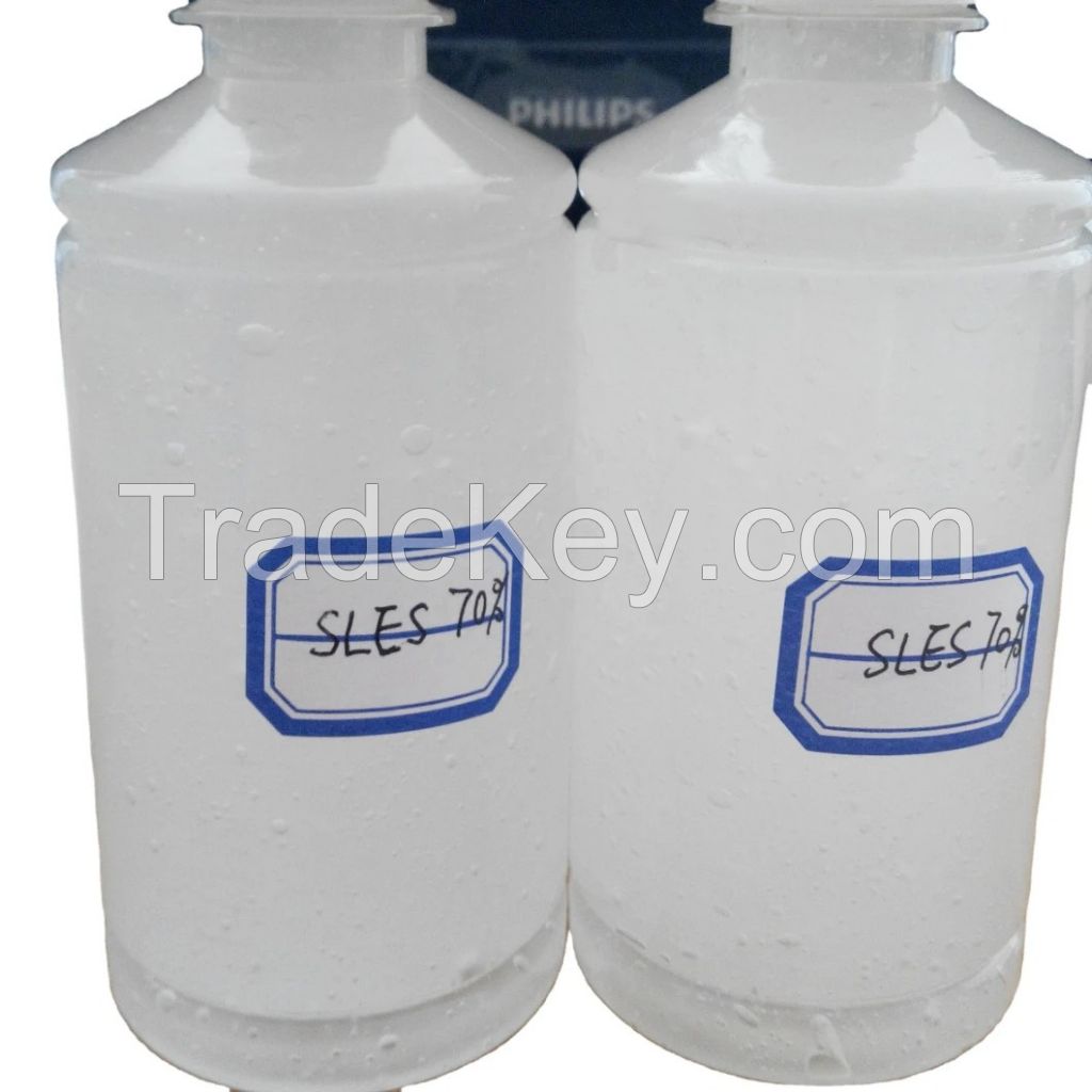 Detergent Chemical Product  Lauryl Ether Sulfate SLES 70% Purity for Washing Raw Materials