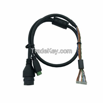 002 MX1.25-10Pin Rj45 Mother Wire Harness Manufacturers Detail At Both Ends Of Line End For IP Camera Cable