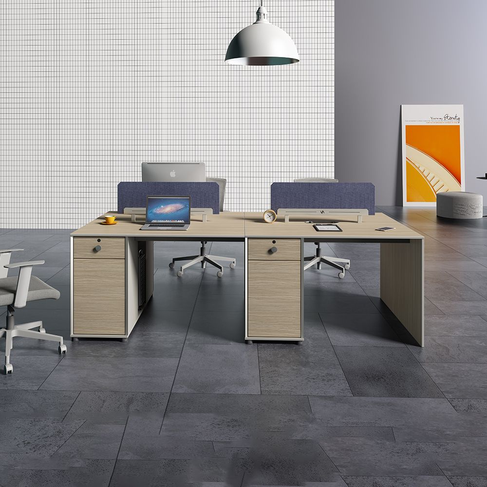 1.2m computer table Staff desk with cabinet