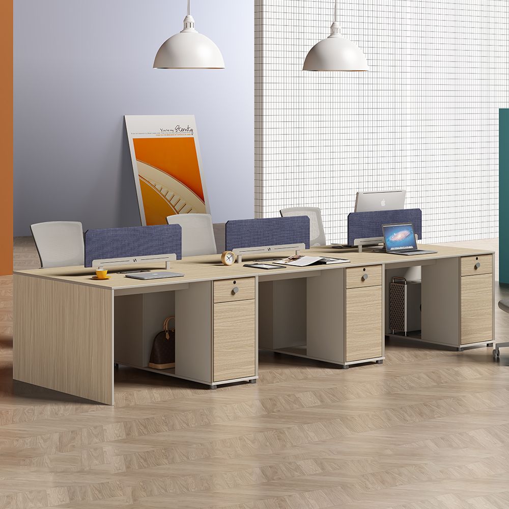 1.2m computer table Staff desk with cabinet