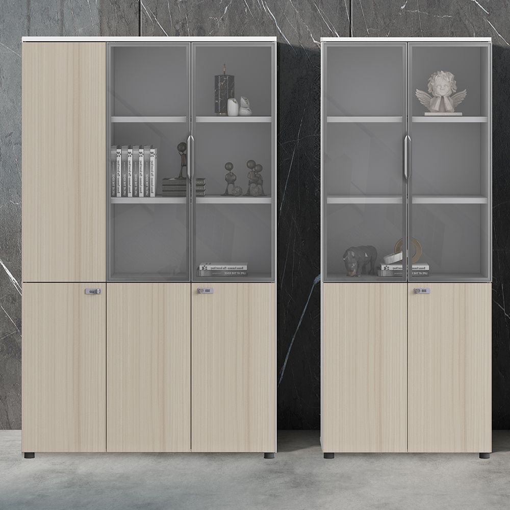Office furniture 0.8m 1.2m wooden Filing Cabinets file Cabinet glass door