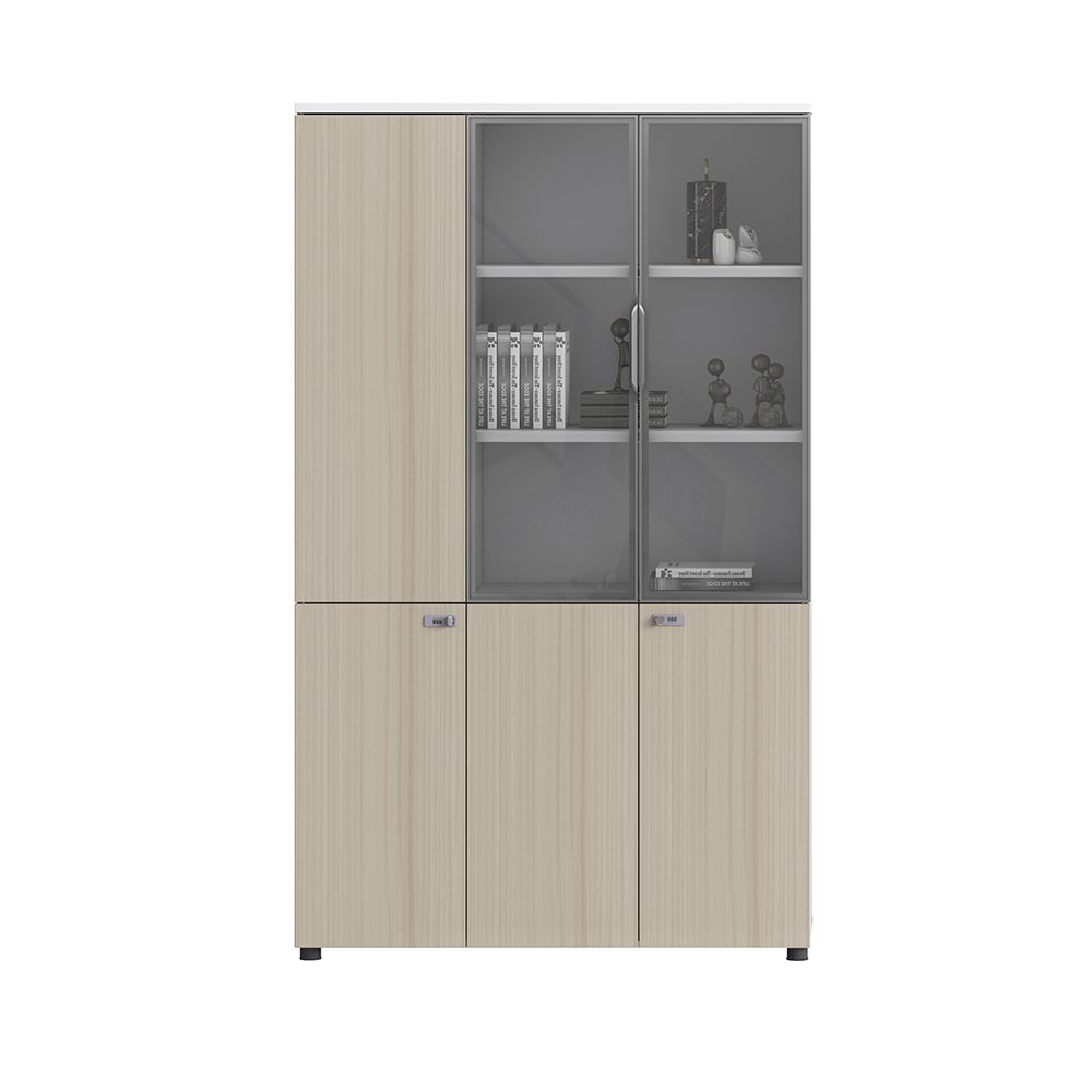 Office furniture 0.8m 1.2m wooden Filing Cabinets file Cabinet glass door