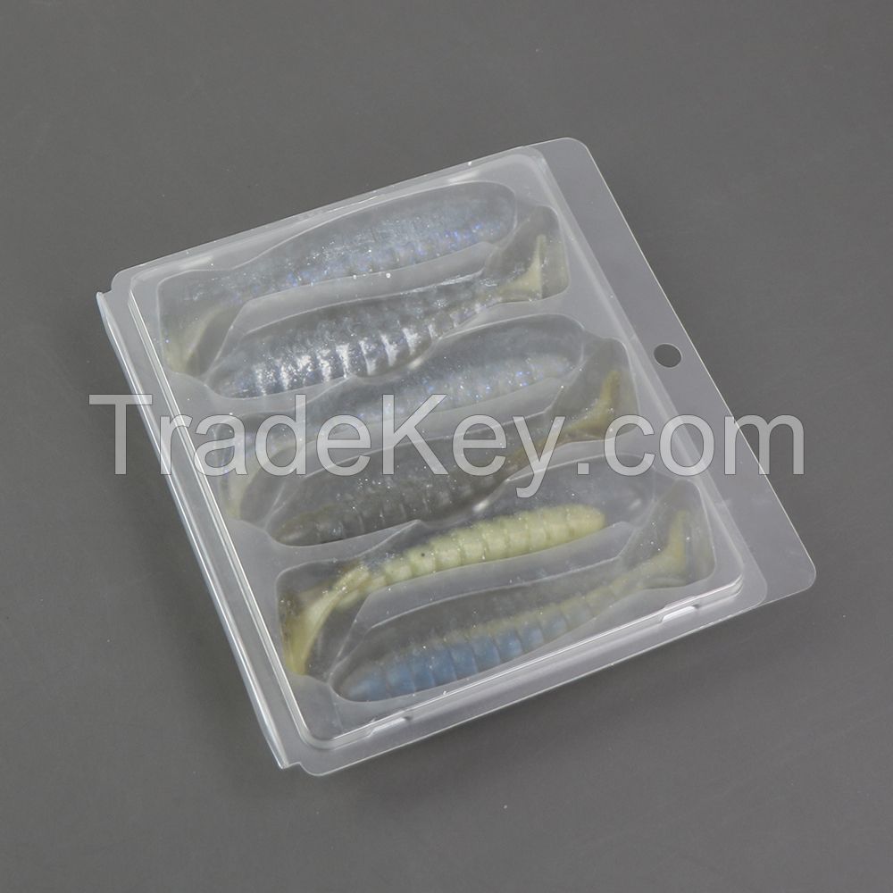 Plastic Display Packaging Clam Shell Customized Fishing Lures Blister Packs Custom Fishing Lure Packaging