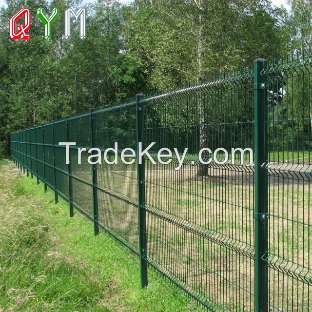 Galvanized Welded Mesh Fence PVC Coated 3D Steel Wire Mesh Fence Metal Garden Fence Panel