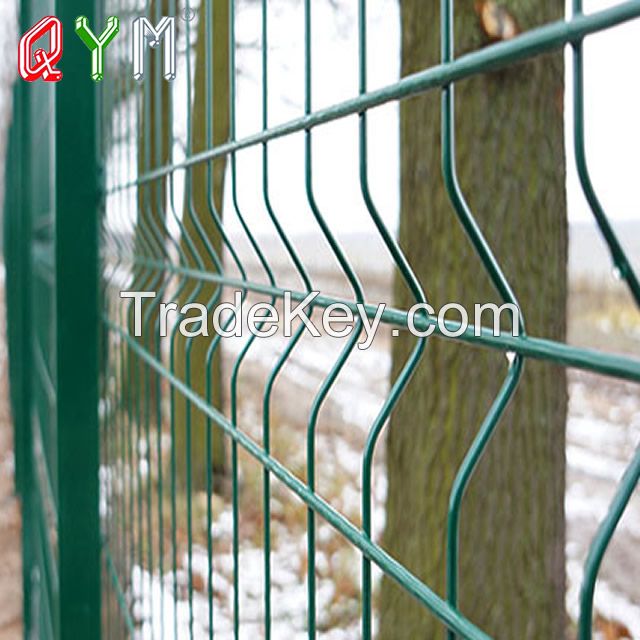 Galvanized Welded Mesh Fence PVC Coated 3D Steel Wire Mesh Fence Metal Garden Fence Panel