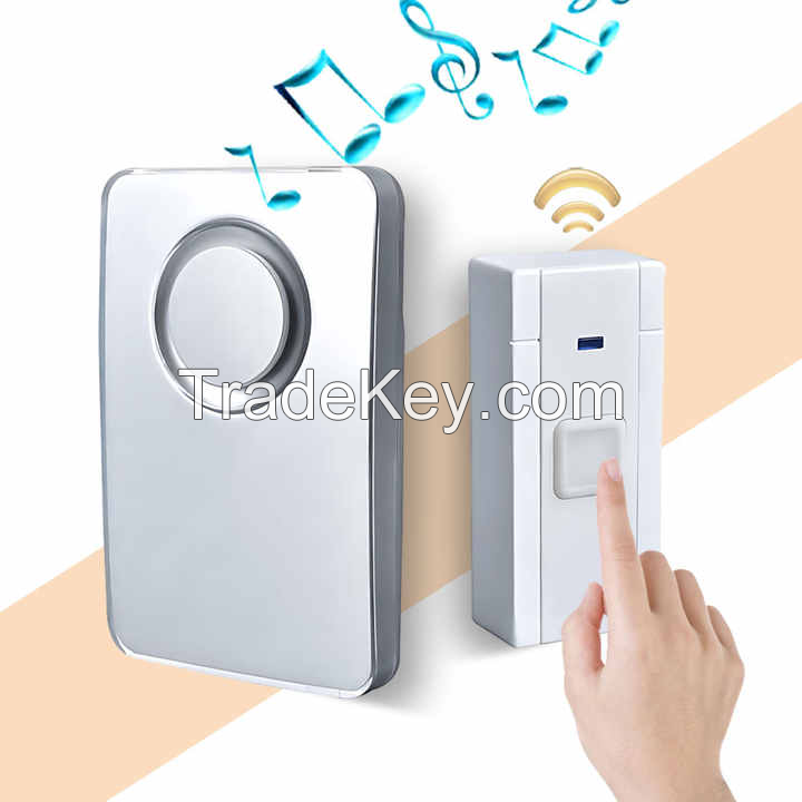 110V-220V Wireless Doorbell Waterproof 36 Chime EU UK US Plug Door Bell