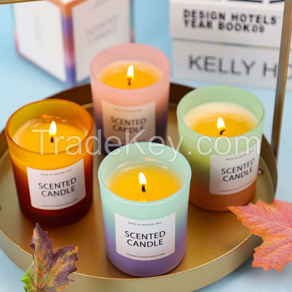 Smoke-free Romantic Scented Candle 150g Gradient Cup candle Scent