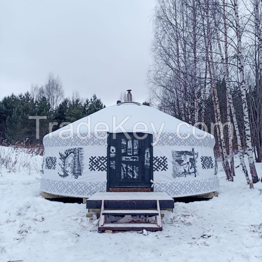 Traditional Mongolian Yurt (diameter 7 m)