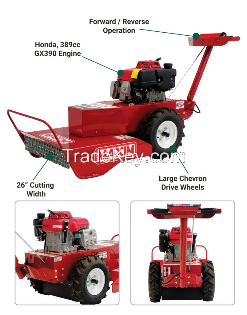 Maxim MBC190H 26 inch 389cc (Honda) Walk Behind Brush Cutter