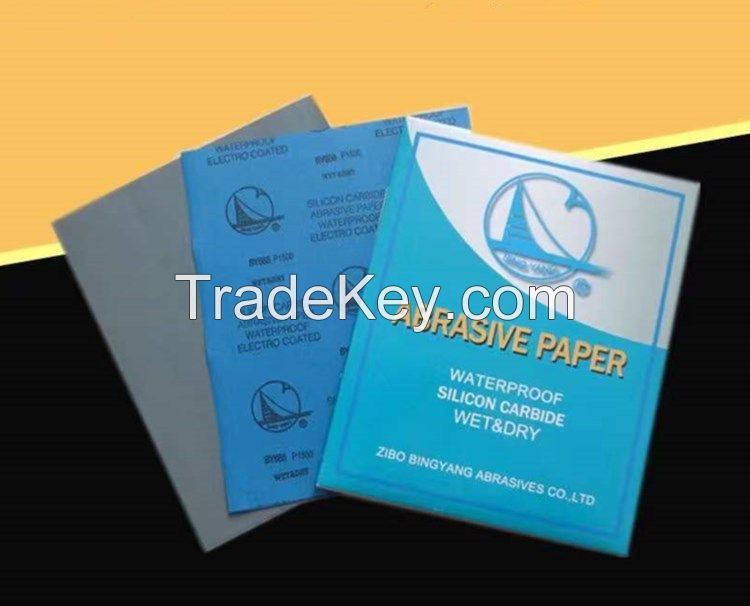 Latex waterproof sandpaper for polishing, refinishing