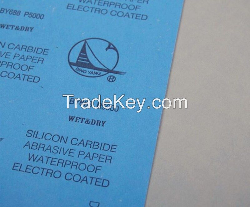 Latex waterproof sandpaper for polishing, refinishing