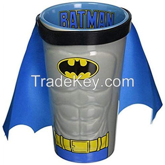 DC Comics Batman Character Chest Molded Ceramic Caped Pint