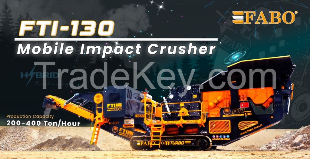 FABO Mobile Tracked Impact Crusher FTI 130