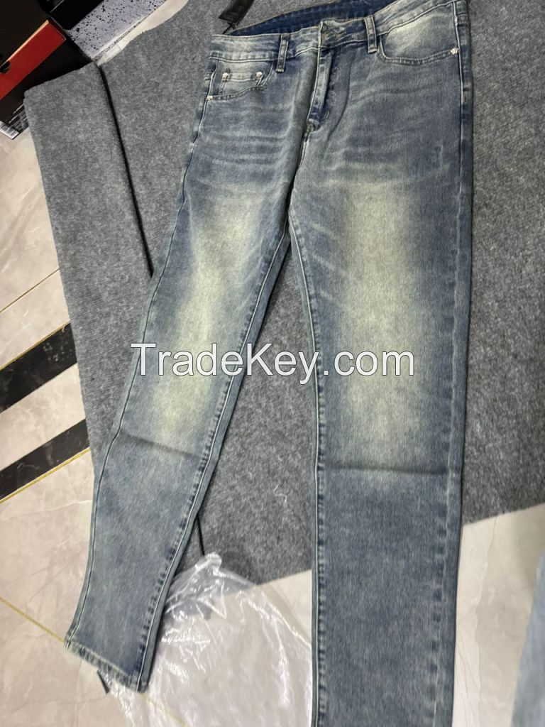 Wholesale New Clothes Designer Denim Men Blue Jeans Top Quality Pants Factory in China