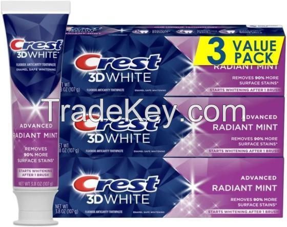 Crest 3D Whitestrips Radiant Express Teeth Whitening Kit Levels 18 Whiter New