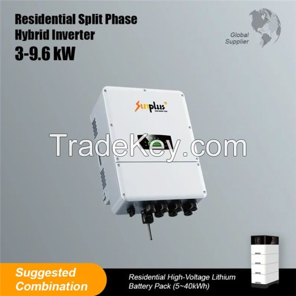 3-9.6kW Split Phase Hybrid Inverter