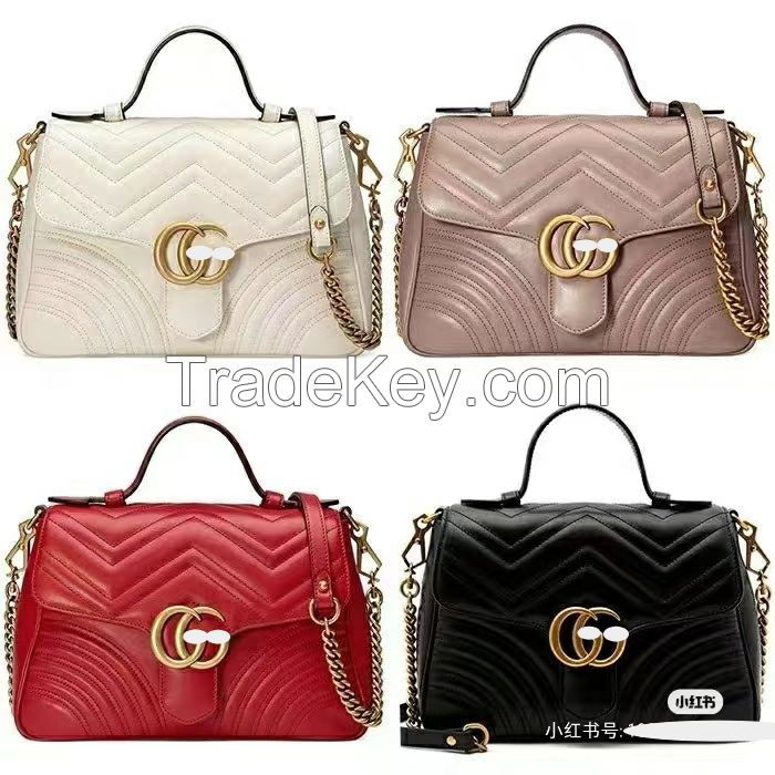 High end luxury leather handbag