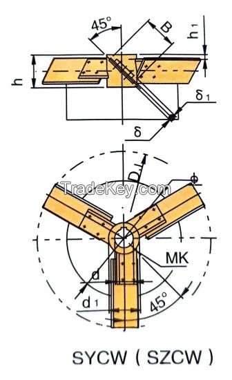 Open Turbine Impeller Three Sway Leaves Turbo-agitator