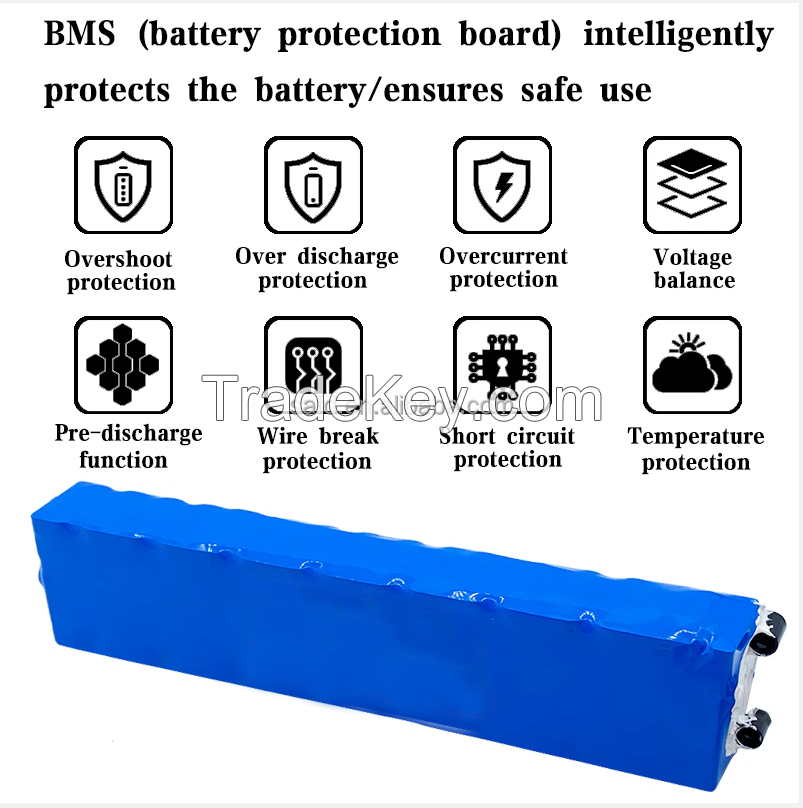 36V Lithium Ion Battery pack 40ah10s3p with built-in BMS