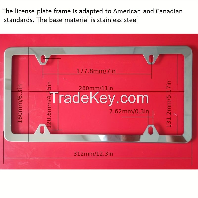 License plate frame