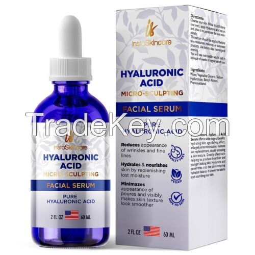 Hyaluronic Acid Anti-aging Serum for Face  and lips - 100% Pure