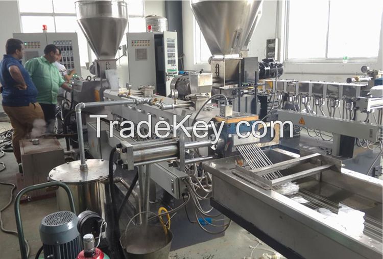 Water strand pelletizing line