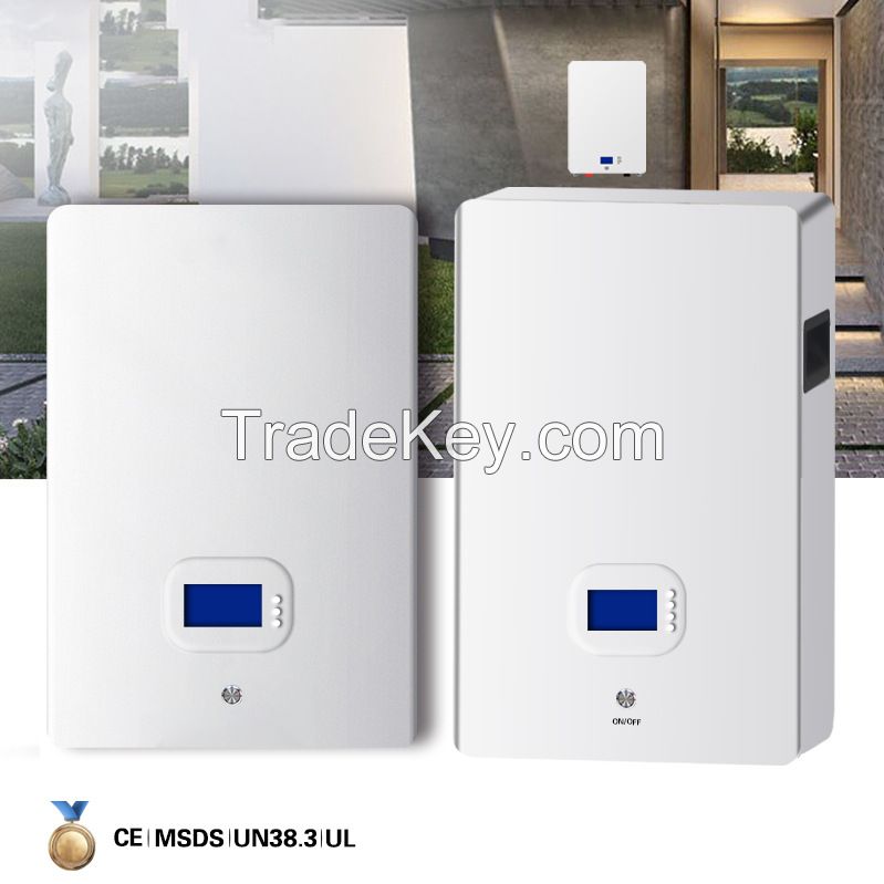 51.2V200Ah wall mounted family RV energy storage backup solar photovoltaic power generation lithium iron phosphate battery pack