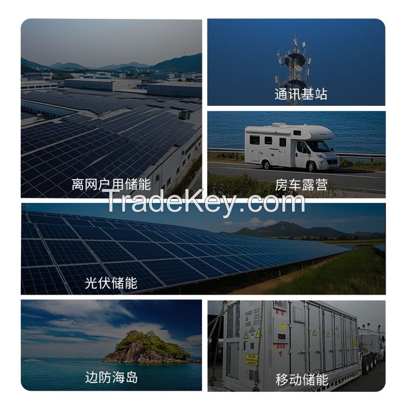 2025 new home photovoltaic energy storage battery stacked energy storage power supply large capacity solar lithium iron phosphate battery