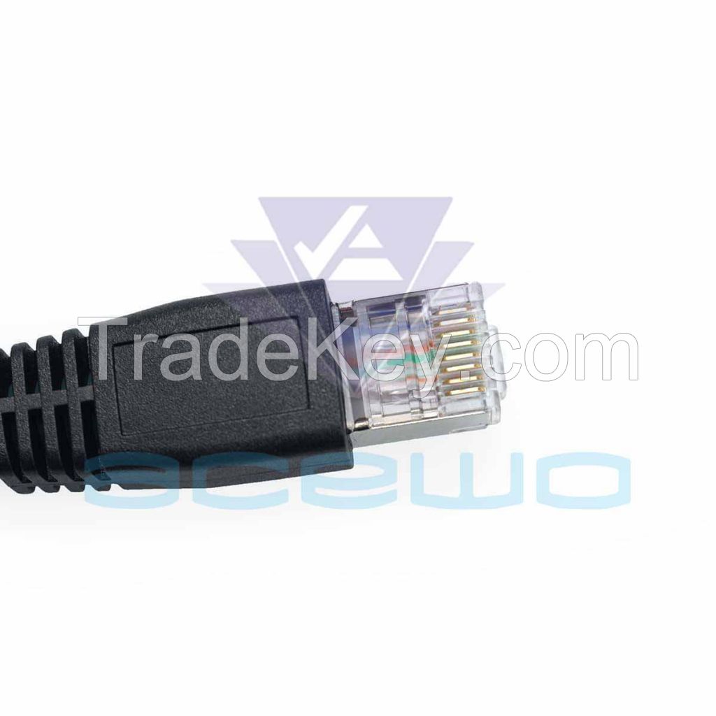 elbow m12 connector cable 4pin to rj45 enthernet gige