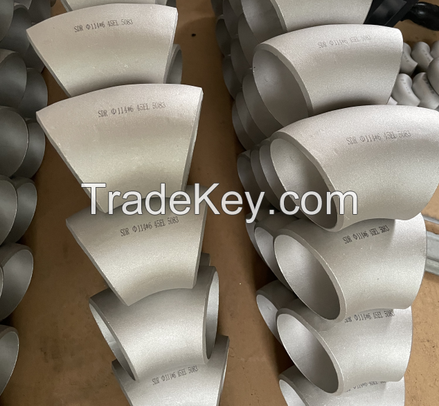 METAL Industrial BUTT- WELDED 90 Degree L/R STD ANSI B16.9 316L 304 Stainless Steel Elbow Pipe Fitting