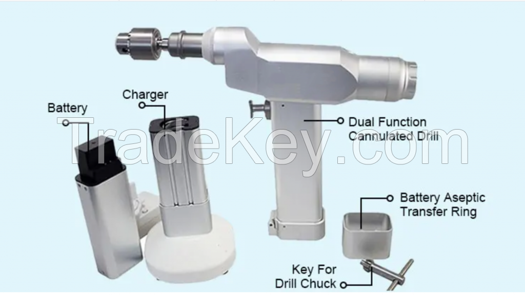 Surgical orthopedic bone orthopedic power drill cannulated type