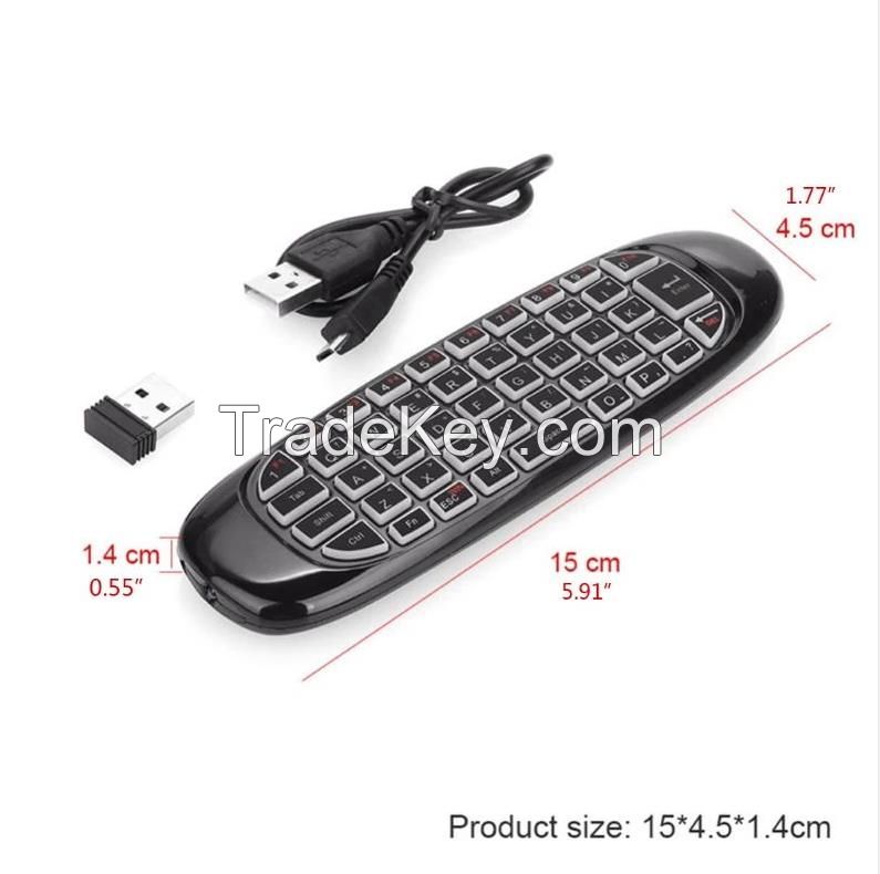 C120 Air Mouse with Gyroscope 2.4G Wireless Mini KeyboardFlying Mouse remote-control