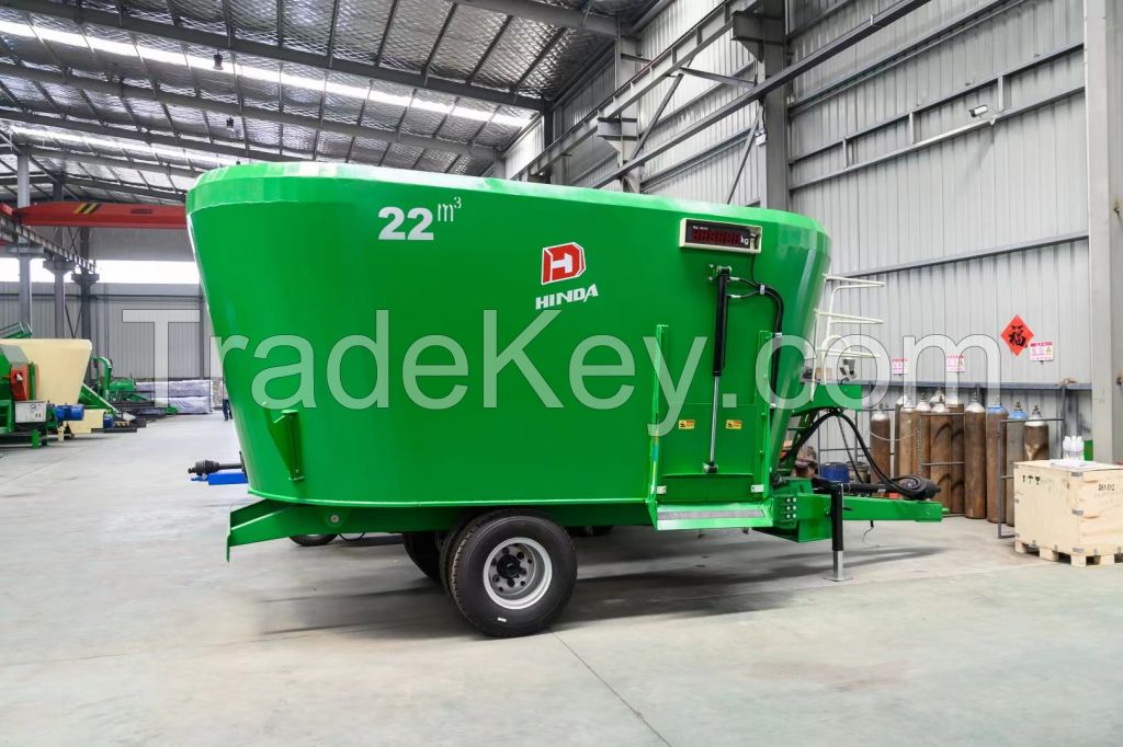 Big Size 45cubesTMR Feeding Mixer Wagon Feeder Mixer Machine Cow Cattle for Farm