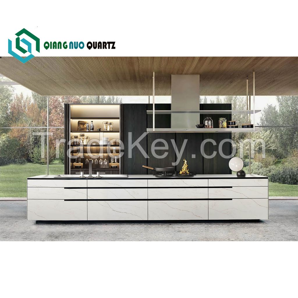 Wholesaler Price White Artificial Customized Quartz Slabs Countertop Stones