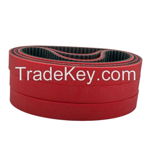 red ruber coated timing belt