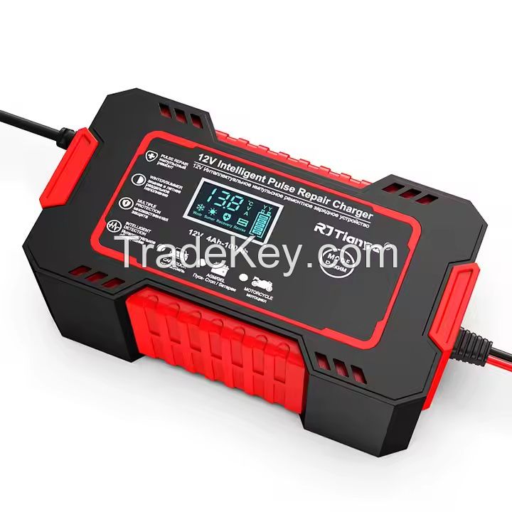 RJ-C120501A EU/AU/US/UK/JP/SA Battery 72W Red Car Charger for Motorcycle