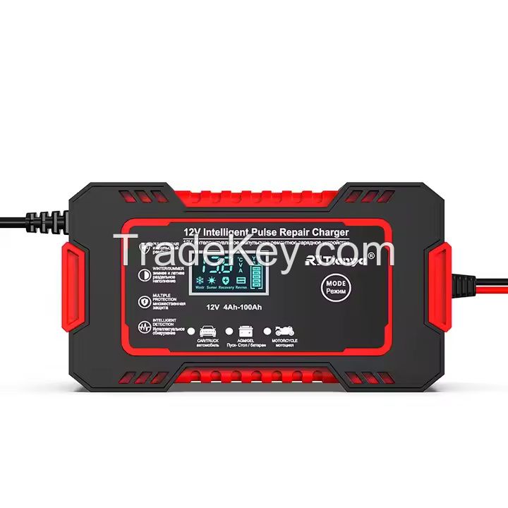 RJ-C120501A EU/AU/US/UK/JP/SA Battery 72W Red Car Charger for Motorcycle