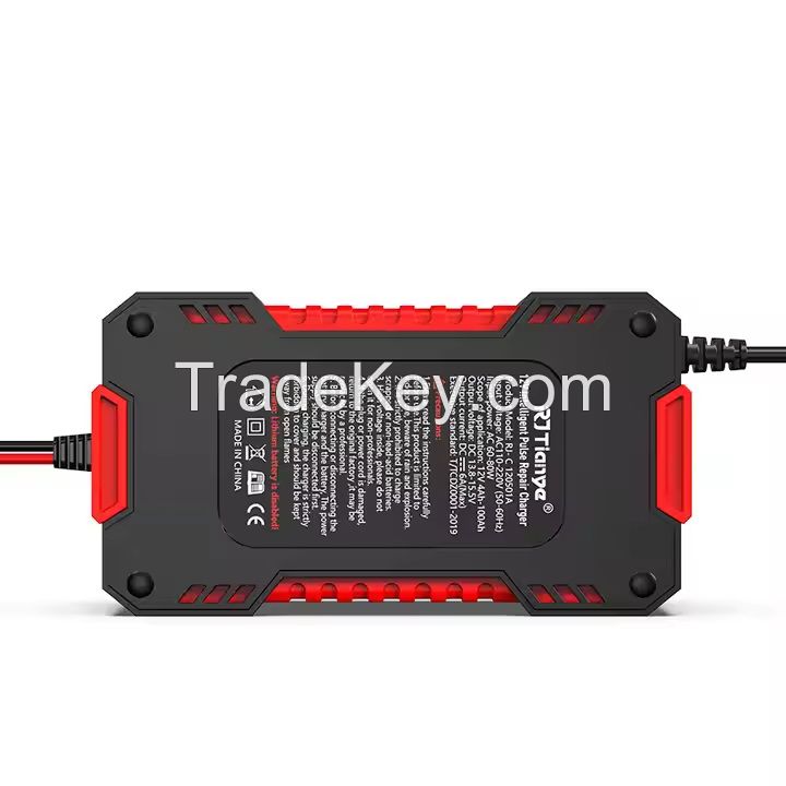 RJ-C120501A EU/AU/US/UK/JP/SA Battery 72W Red Car Charger for Motorcycle