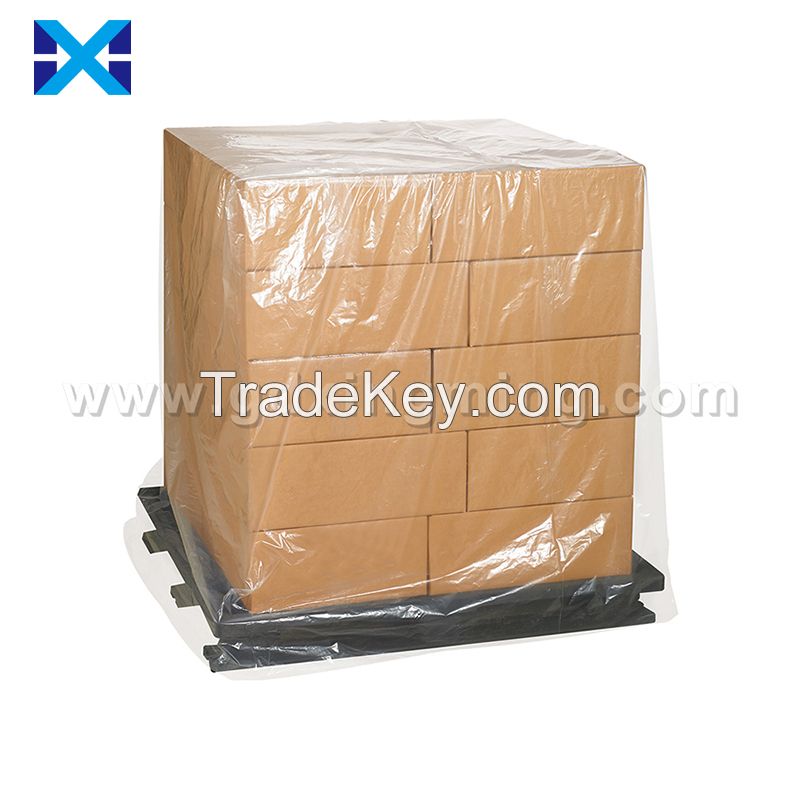 Moisture Proof Plastic Clear Pallet cover Supplier