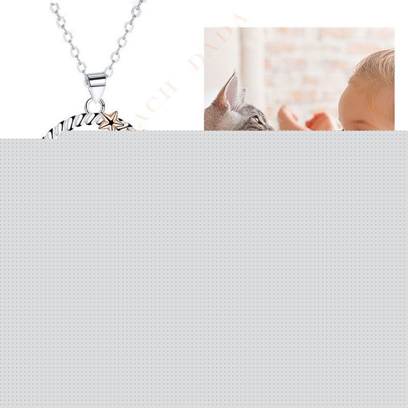 DaDa Elegant Fashion Accessories Animal Cat Necklace Star Pendant Pendant Jewelry Valentine's Day Necklace Gift