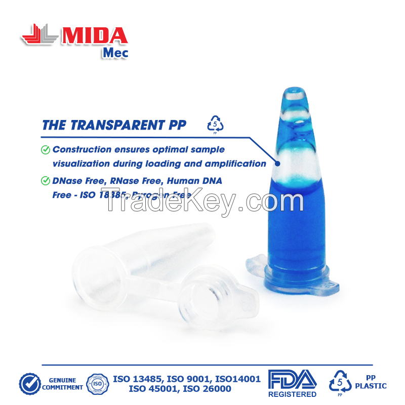 0.2 ml pcr tube with lid