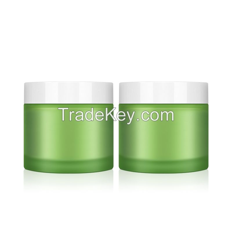 100g cream sub bottle lotion face cream glass bottle frosting cream facial mask wide mouth bottle