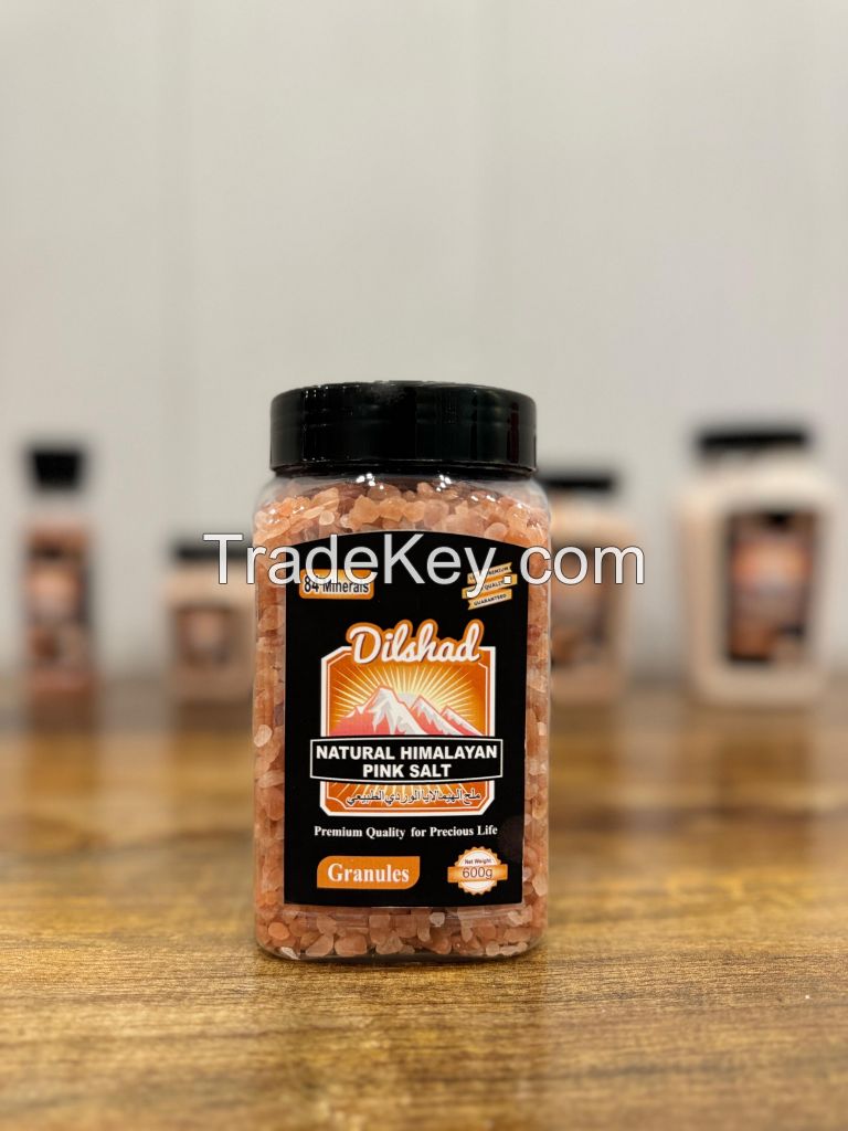 Granular pink salt 600g and 250g