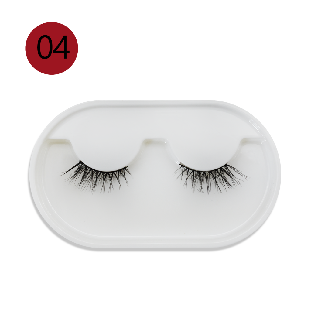 3D Multi-layer natural wispy Synthetic hair lashes in flexible cotton band / Lightable wearing feel of silk hair eyelash from eyelash manufacturer / Wet lash look by 10mm high quality synthetic fiber eyelash from vendor / Elegant 12mm 3D good fiber materi