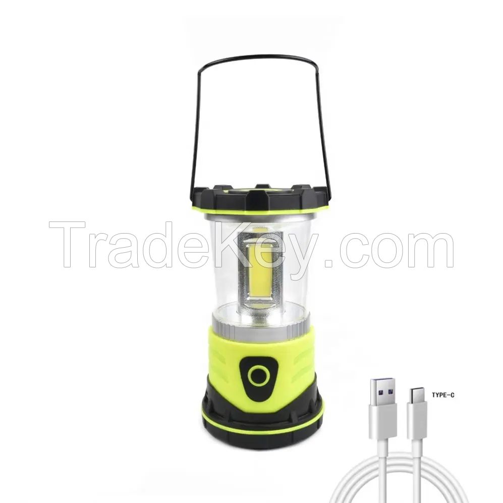 Waterproof Rechargeable Portable lamp outdoor tent High brightness camping light Heavy duty 2000 Lumen  COB Lantern