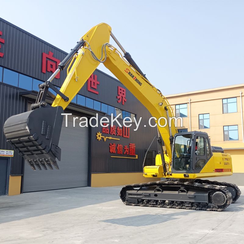 Chinese Big-Sized Excavator 22ton 23ton SZ230 Hydraulic Backhoe Crawler Excavator for sale