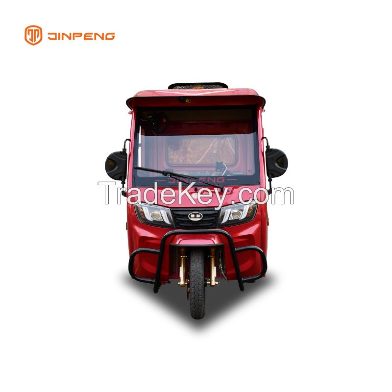 Electric Cargo Tricycle with Closed Cabin