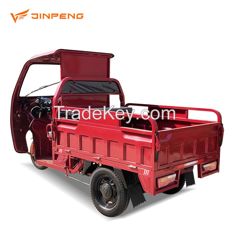 Hot Selling 72V1000W Electric Cargo Tricycle with Roof Factory Cheap